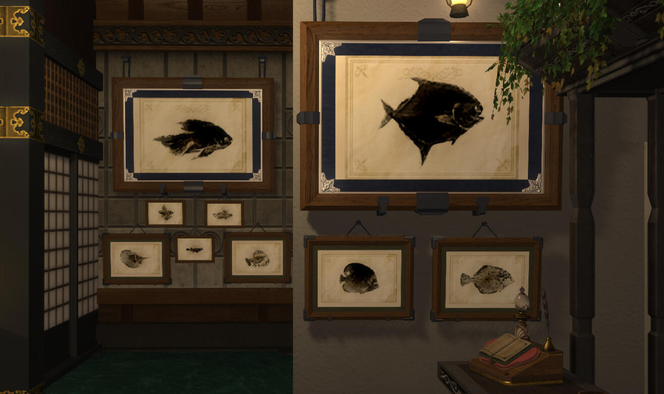 Prints, clockwise from top left: Vidofnir (with Ealad Skaan and Yat Khan beneath), Cabinkeep Permit, Oschon's Print, Zalera, Chiurgeon, Hemon, Meteor Survivor