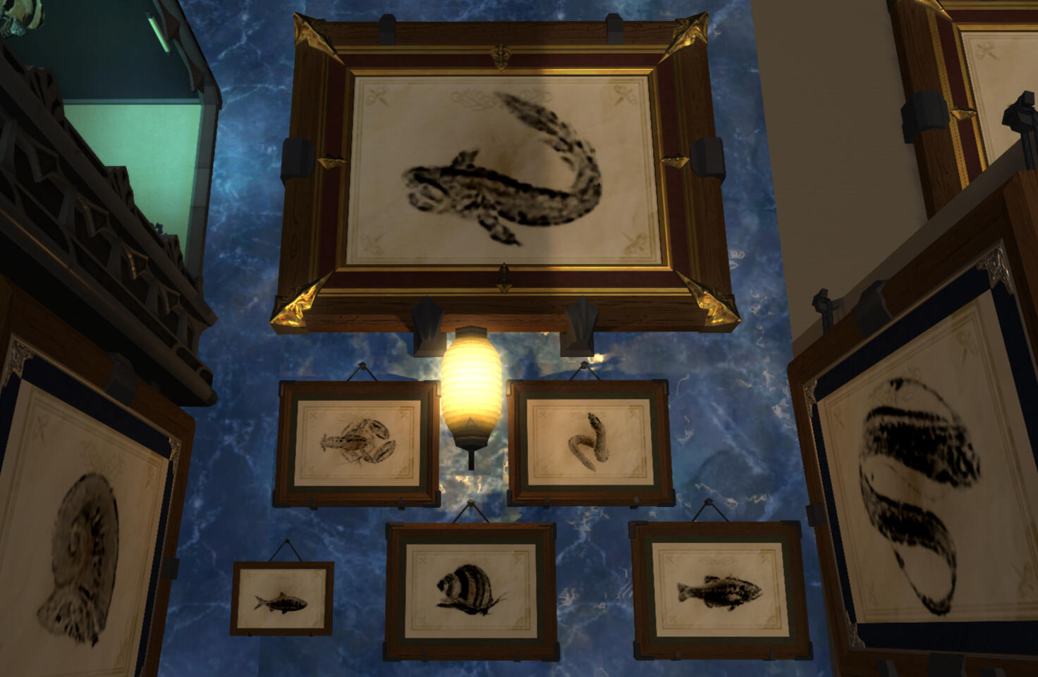 Prints, clockwise from top: Frilled Shark, Awaksbane Apoda, Dark Knight, Marrow Sucker, The Winter Queen, Fingers