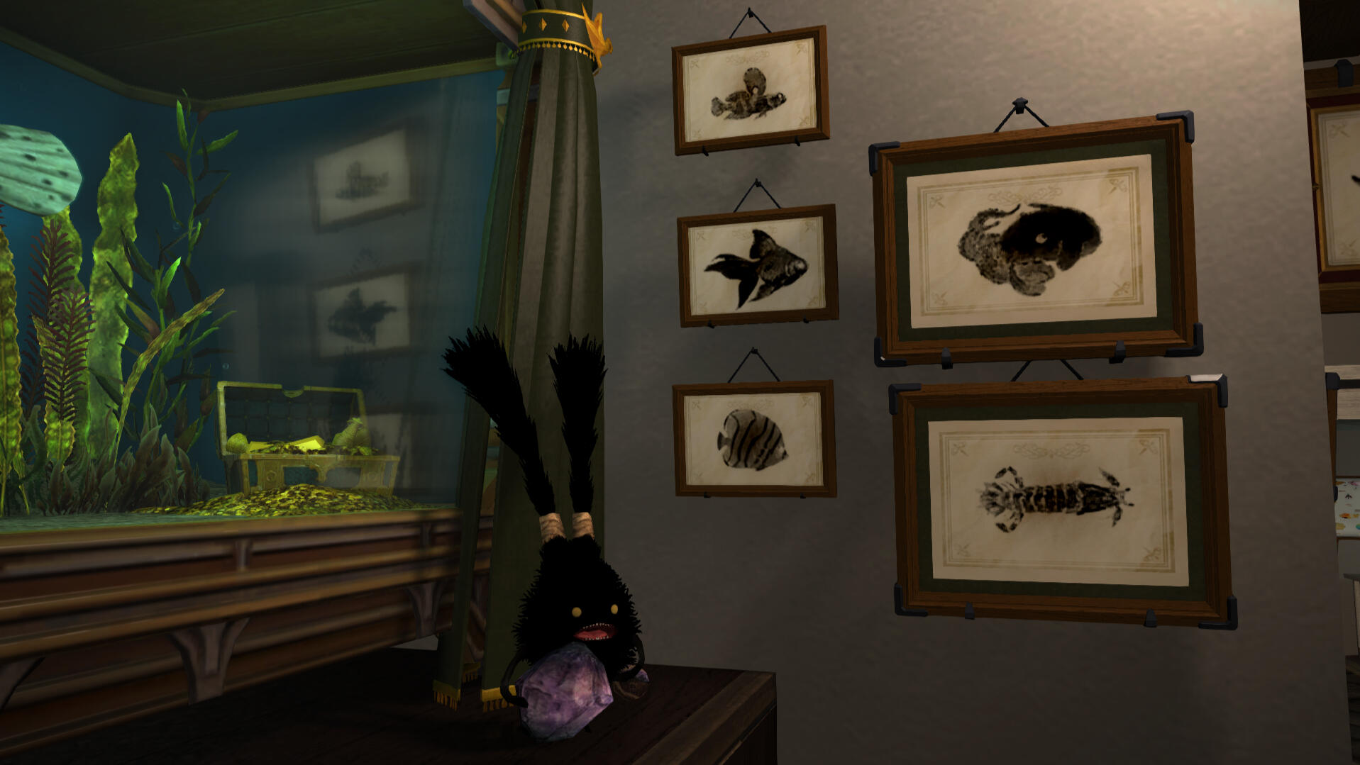 Prints, clockwise from top left: Garden Skipper, Bareface, Opal Shrimp, Winged Dame, Glimmerscale